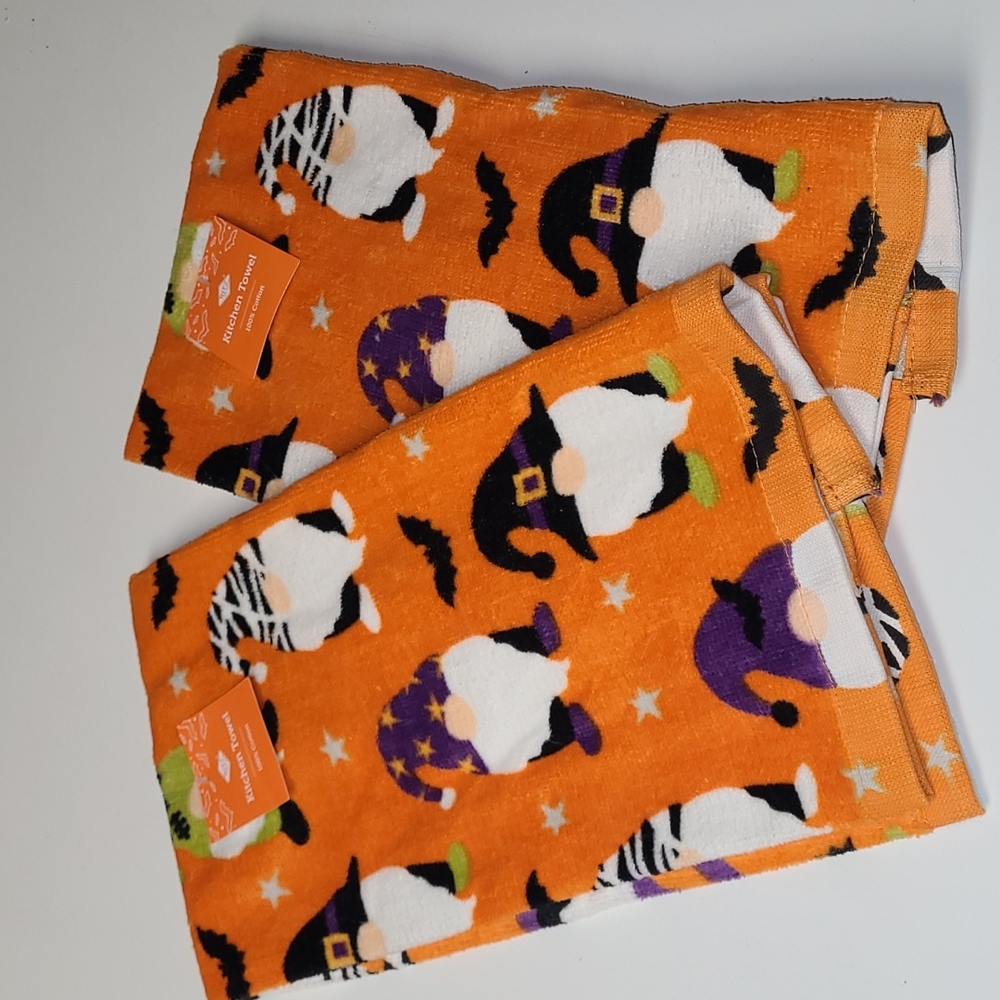 Gnome Halloween Kitchen Towel (Set of 2)